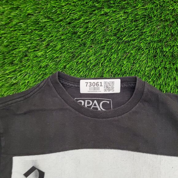 2PAC Tupac-Shakur Shirt Womens Small 17x25 Middle-Finger - Picture 11 of 13